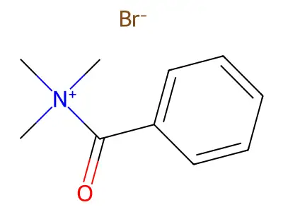 Benzoyl(trimethyl)azanium structure