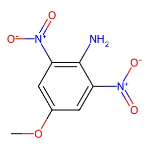 p-Anisidine, 2,6-dinitro- structure