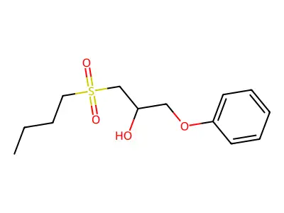 1-Butylsulfonyl-3-phenoxypropan-2-ol structure
