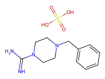 4-(Phenylmethyl)-1-piperazinecarboximidamide structure