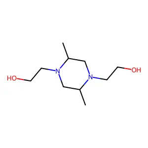 2,5-Dimethylpiperazine-1,4-diethanol structure