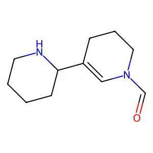 1(2H)-Pyridinecarboxaldehyde, 3,4-dihydro-5-(2-piperidinyl)- structure