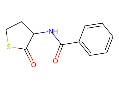 N-(2-oxotetrahydrothiophen-3-yl)benzamide structure