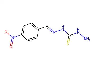 1-Amino-3-[(4-nitrophenyl)methylideneamino]thiourea structure