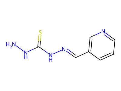 1-Amino-3-(pyridin-3-ylmethylideneamino)thiourea structure