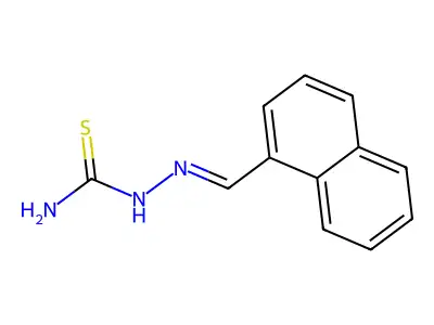 (naphthalen-1-ylmethylideneamino)thiourea structure