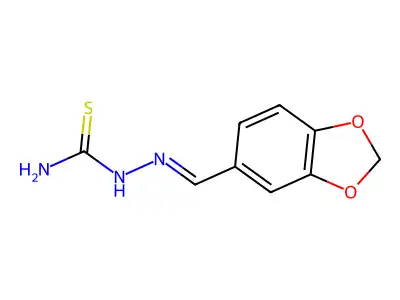 1,3-Benzodioxole-5-carbaldehyde thiosemicarbazone structure