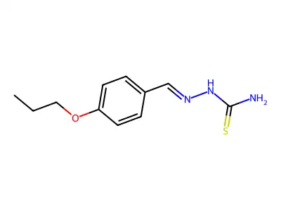 [(4-Propoxyphenyl)methylideneamino]thiourea structure