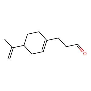 1-Cyclohexene-1-propanal, 4-(1-methylethenyl)- structure