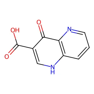 4-羟基-1,5-萘啶-3-甲酸 structure