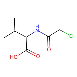N-chloroac-etyl-d-valine structure
