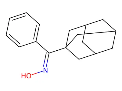 (NZ)-N-[1-adamantyl(phenyl)methylidene]hydroxylamine structure