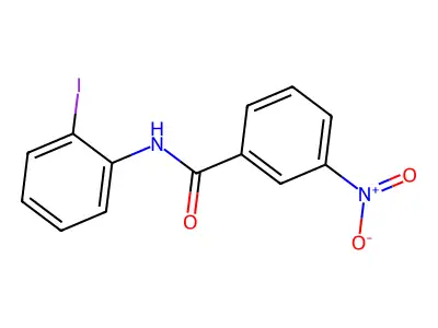 N-(2-iodophenyl)-3-nitrobenzamide structure