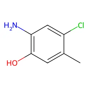 2-Amino-4-chloro-5-methylphenol structure