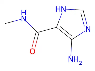 4-amino-N-methyl-1H-imidazole-5-carboxamide structure