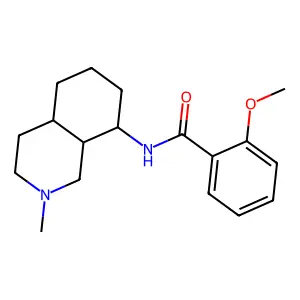 Benzamide, N-(decahydro-2-methylisoquinolin-8-yl)-2-methoxy-, (E)- structure