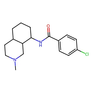 Benzamide, 4-chloro-N-(decahydro-2-methylisoquinolin-8-yl)-, (trans)- structure