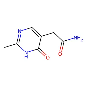 2-(4-Hydroxy-2-methylpyrimidin-5-yl)acetamide structure