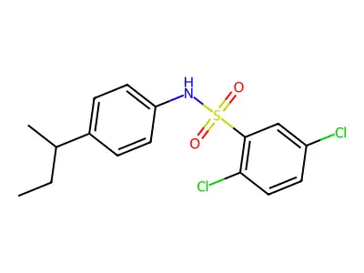 N-(4-Butan-2-ylphenyl)-2,5-dichloro-benzenesulfonamide structure
