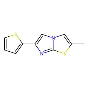2-Methyl-6-(2-thienyl)imidazo[2,1-b]thiazole structure