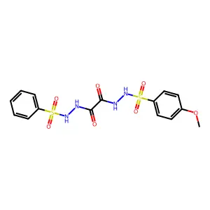 Oxalic acid, (p-methoxyphenylsulfonyl)hydrazide, phenylsulfonylhydrazide structure