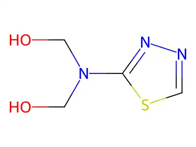 Methanol, 1,3,4-thiadiazol-2-yliminodi- structure