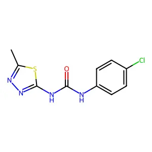 1-(4-Chlorophenyl)-3-(5-methyl-1,3,4-thiadiazol-2-yl)urea structure