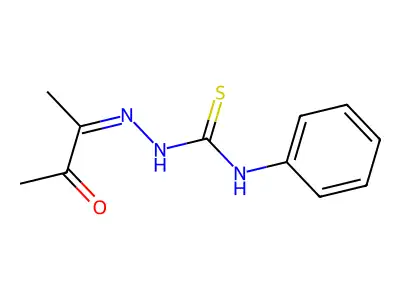 Hydrazinecarbothioamide, 2-(1-methyl-2-oxopropylidene)-N-phenyl- structure