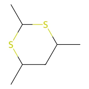 2,4,6-Trimethyl-1,3-dithiane structure