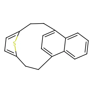 8,11-Epithio-5,14-ethenobenzocyclododecene, 6,7,12,13-tetrahydro- structure