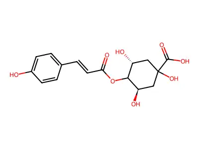 4-p-Coumaroylquinic acid structure