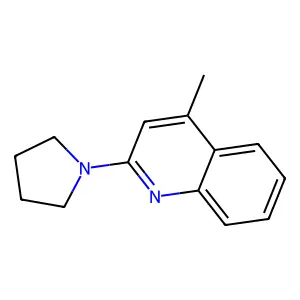 4-Methyl-2-(1-pyrrolidinyl)quinoline structure