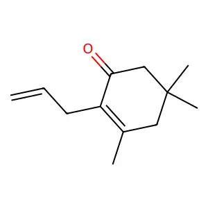 2-Cyclohexen-1-one, 3,5,5-trimethyl-2-(2-propenyl)- structure