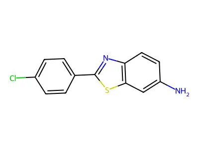 2-(4-Chlorophenyl)-1,3-benzothiazol-6-amine structure