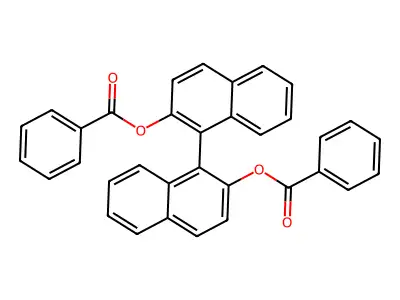 (S)-[1,1'-Binaphthalene]-2,2'-diyl dibenzoate structure