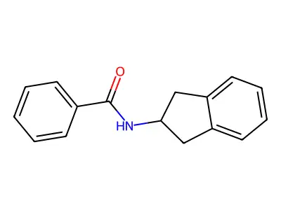 N-(2,3-dihydro-1H-inden-2-yl)benzamide structure
