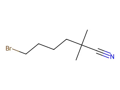 6-Bromo-2,2-dimethylhexanenitrile structure