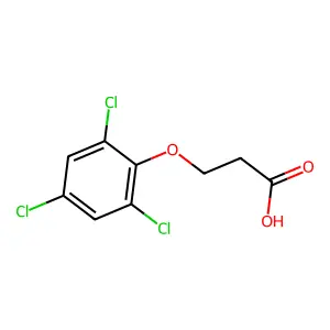 2-(2,4,6-三氯苯氧基)丙酸 structure