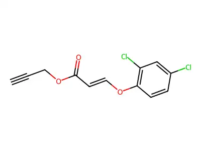 Prop-2-ynyl 3-(2,4-dichlorophenoxy)prop-2-enoate structure