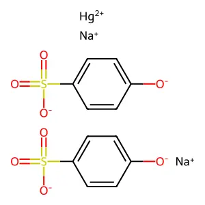 汞钠对苯酚磺酸盐 structure
