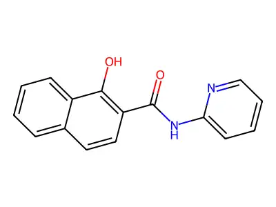 1-hydroxy-N-pyridin-2-yl-2-naphthamide structure