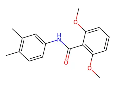 N-(3,4-dimethylphenyl)-2,6-dimethoxybenzamide structure