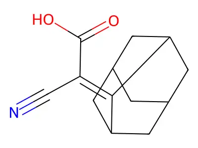 2-(2-Adamantylidene)-2-cyanoacetic acid structure