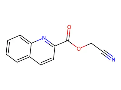 Cyanomethyl quinoline-2-carboxylate structure
