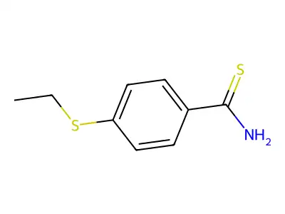 Benzenecarbothioamide, 4-(ethylthio)- structure