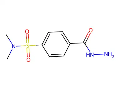 4-(hydrazinecarbonyl)-N,N-dimethylbenzenesulfonamide structure
