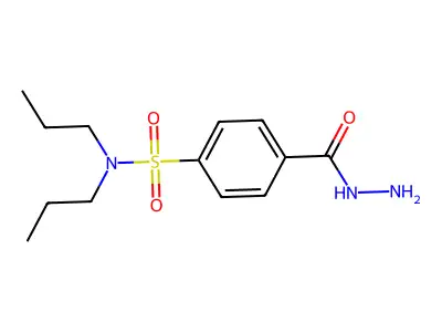 4-(hydrazinecarbonyl)-N,N-dipropylbenzenesulfonamide structure