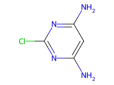 2-Chloropyrimidine-4,6-diamine structure