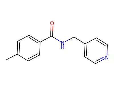 4-methyl-N-(pyridin-4-ylmethyl)benzamide structure