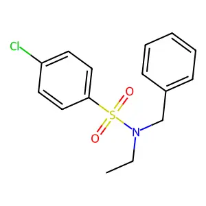 N-benzyl-4-chloro-N-ethylbenzenesulfonamide structure
